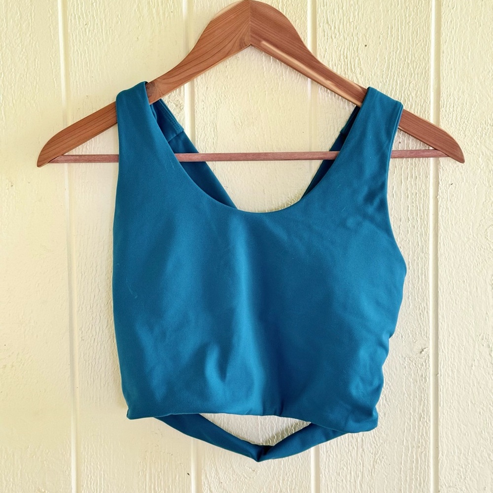 New Teal Crossback Fitness Yoga Sports Bra